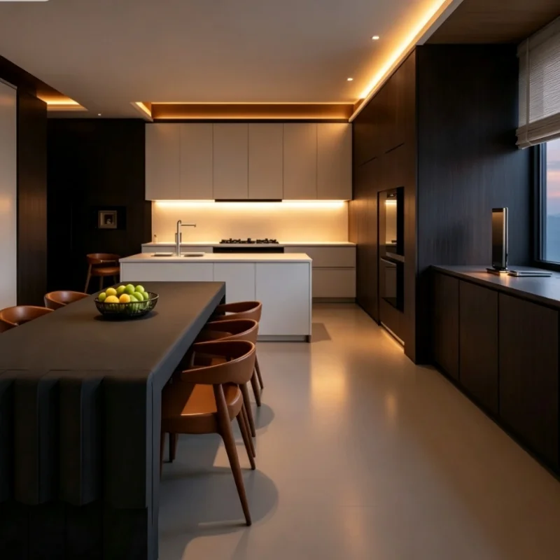 Modern Minimalist Modular Kitchen Storage Units Whole-House Custom Kitchen Cabinets, Living Room Cabinets