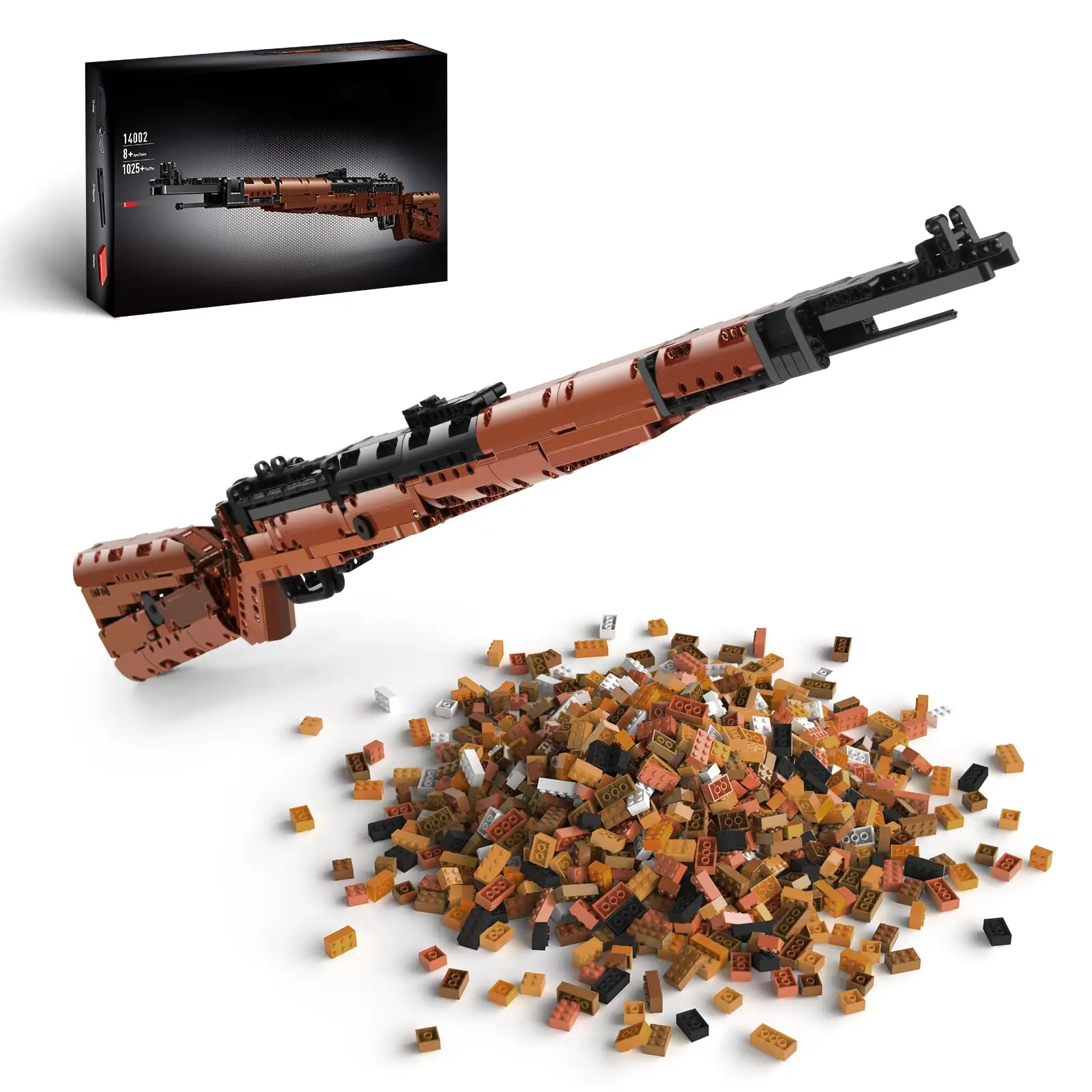 

Набор для сборки модели снайперской винтовки 98K (1025 деталей), масштаб 1:1, развивающая игрушка для мальчиков, коллекционный подарок на день рождения