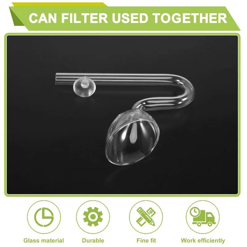 

B62B-16 Mm Aquarium Glass Inflow Outflow Lily Pipe Tube Fish Tank Aquatic Water Plant Canister Filter Suction Cup Hose Set