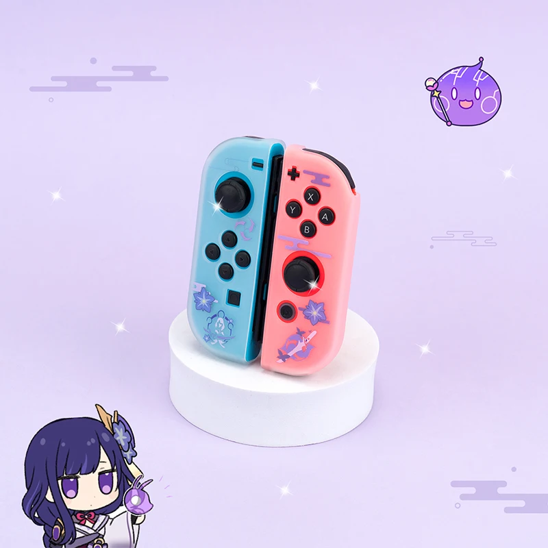 Purple Anime Switch Oled Case NS Switch Game Host Console Hard PC Cover Protection Case For Nintendo Switch Accessories