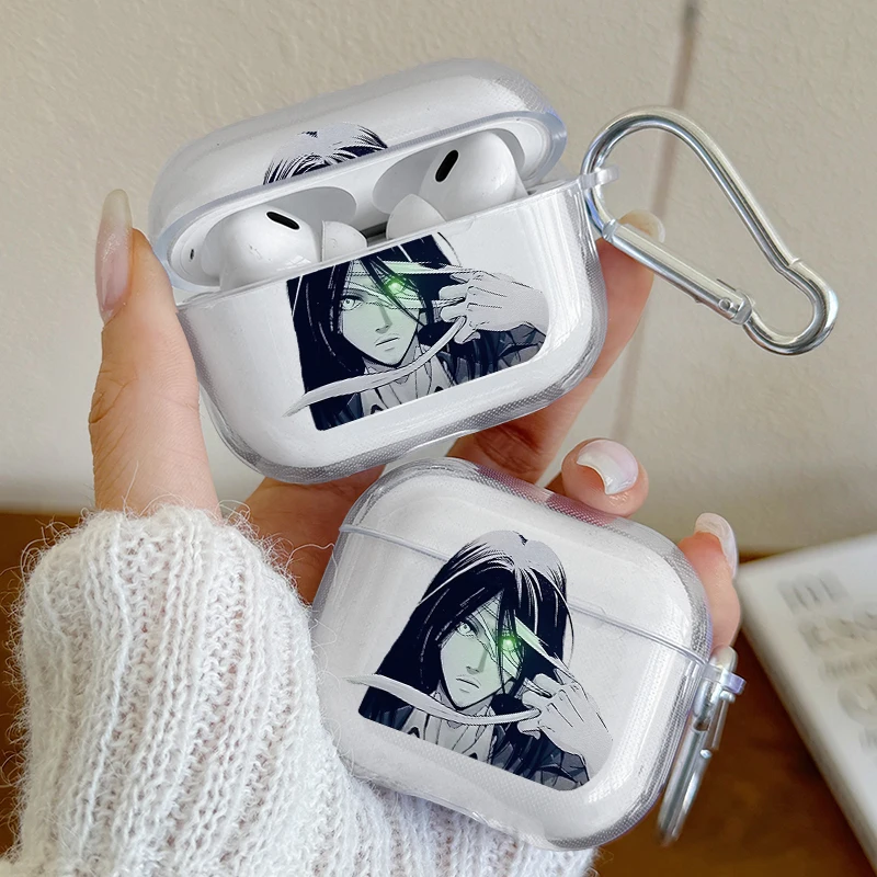 

Japan Anime Attack on Titan Case for Apple AirpodsPro Headphone Shockproof Protection Air Pods1/3/4 Pro2 Earphone Box Soft Cover