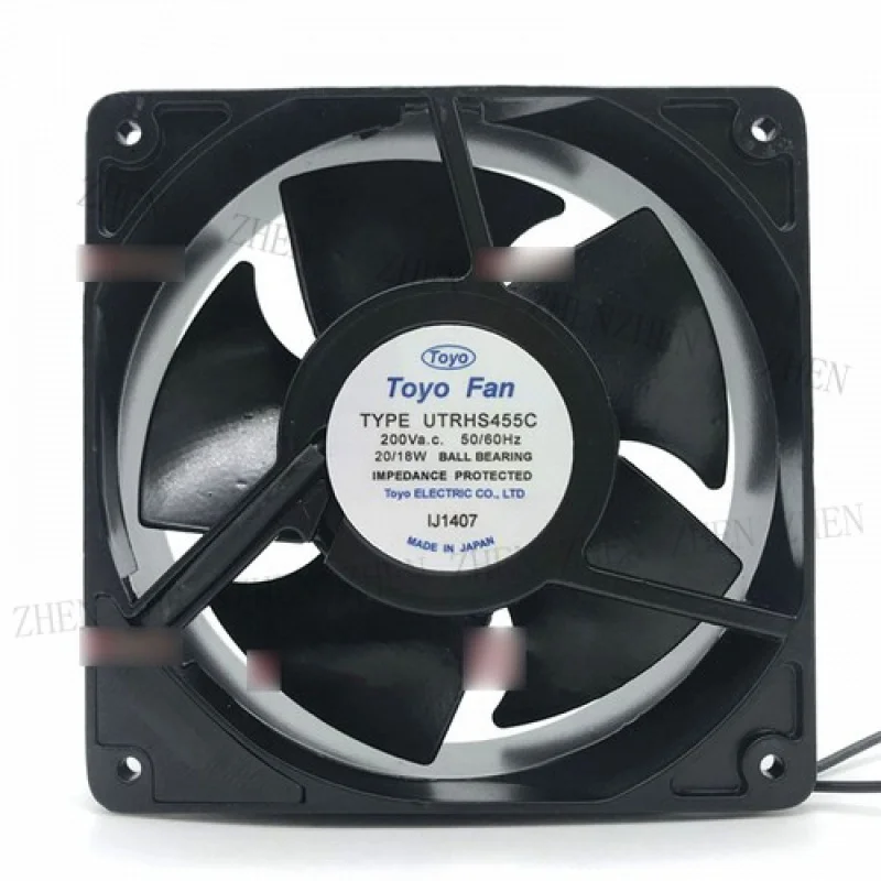 

Y 1PCS New FOR TOYO FAN UTRHS455C 200V 20/18W 12038 12cm 2 wire cooling fan # QW.