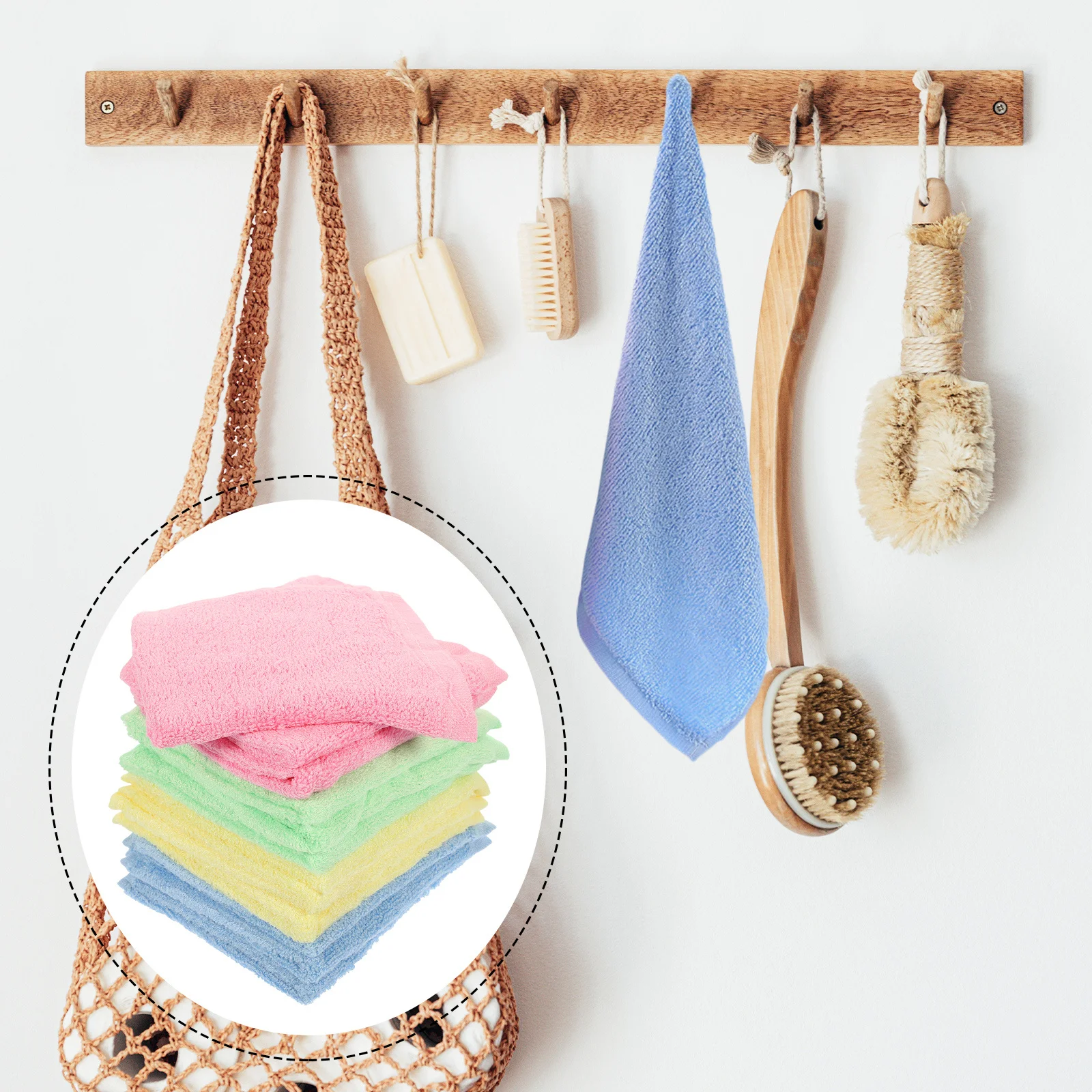

12pcs Wood Fiber Cleaning Microfiber Dish Towels Kitchen Cleaning Cloths Wiping Towels Duster Cloth Home Supplies