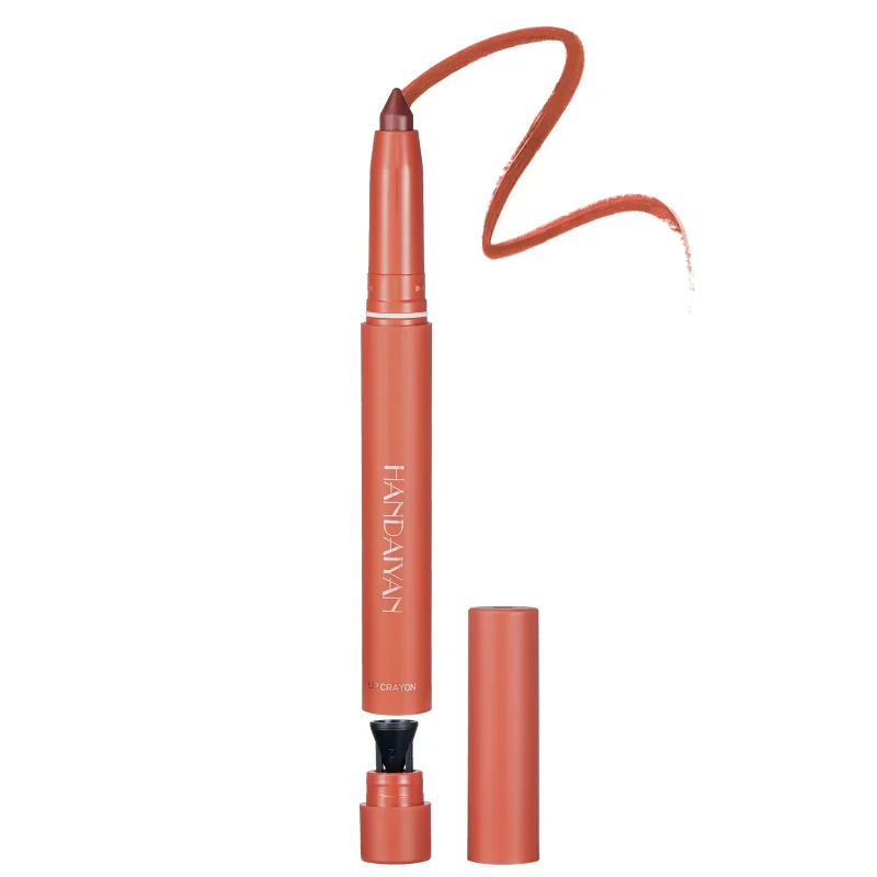 Naakt Matte Lippenstift Fluwelen Zachte Mist Textuur Lippen Liner Potlood Waterdichte Langdurige Kleurweergave Non-stick Cup Lip gloss