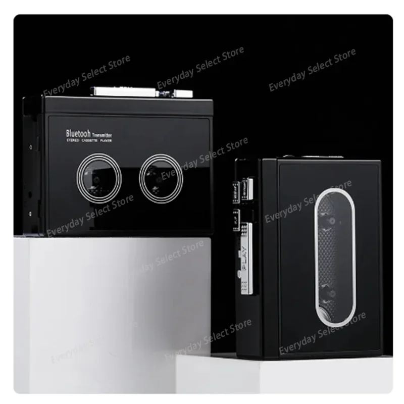 Vintage Retro Bluetooth Cassette Tape Player, Auto‑Reverse Hi‑Fi Walkman Portable Audio Player with FM Radio Function