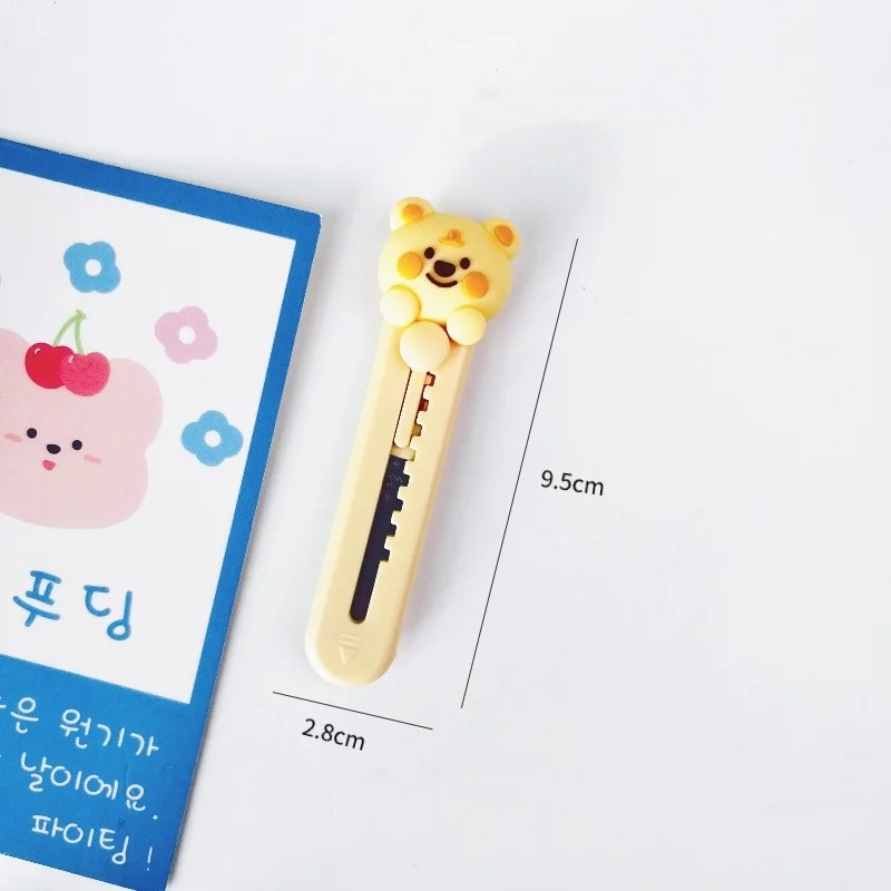 الكرتون سكّين متعدّد الاستخدامات سكين فني صغير محمول طالب لوازم مكتبية قطع الورق مكتب اكسبرس Unboxing الفن سكين الهدايا