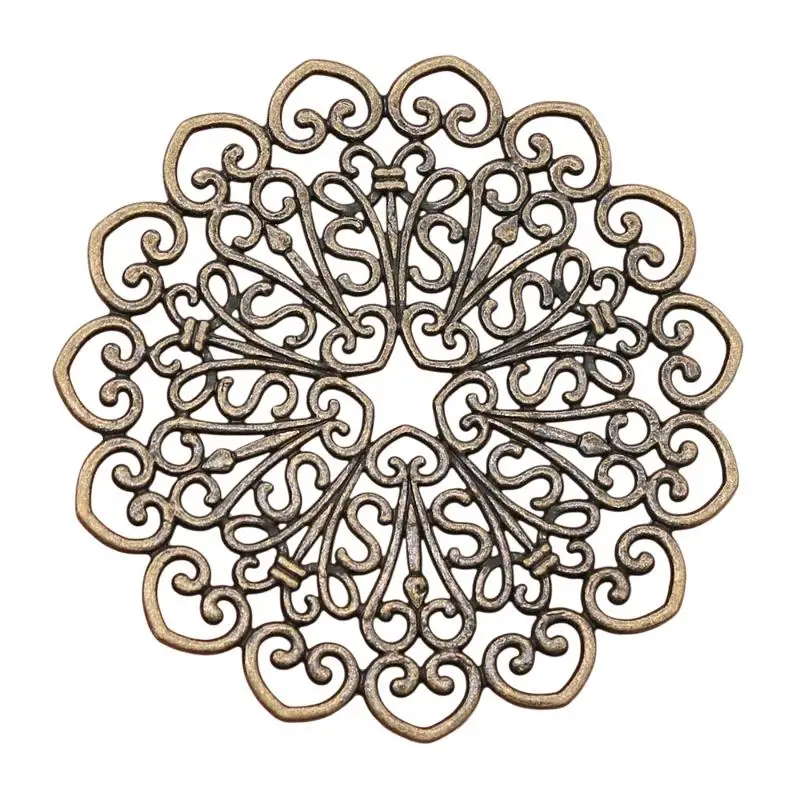 2 Stück DIY Schmuckherstellungszubehör Mandala-Muster Geometrische Anhänger für Handwerk und Handyanhänger-Herstellung – Detail 7
