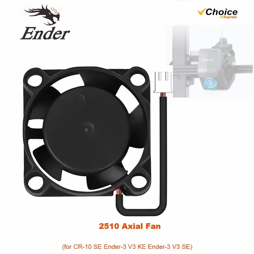 Creality 3D Printer fan For Creality Ender-3 V3 SE /Ender-3 V3 KE 2510 Axial Fan 24V Reduce noise For Creality CR-10 SE