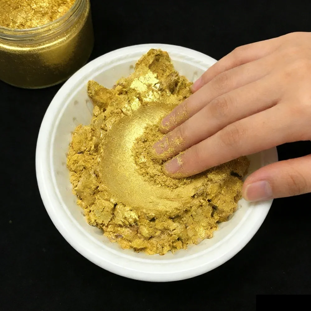 

500 г Золотая слюдяная пудра, пигмент, краска для эпоксидной смолы для мыла ручной работы, ювелирные изделия, раскраска, слизь, смола, краска для изготовления краски