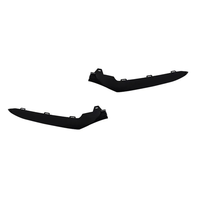

AA-1Pair Left+Right Front Low Bumper Trim Cover For Mercedes Benz W212 E-Class E350 2014-2016 Black 2128852774 2128852874