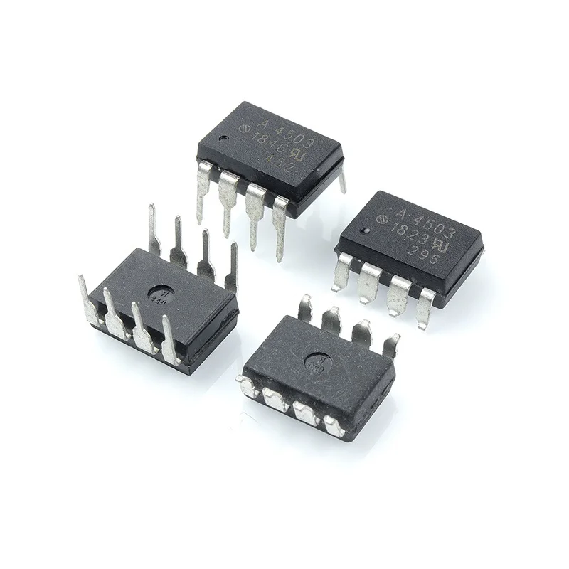 10PCS HCPL-4502 A4502 HCPL-4503 A4503V HCPL-4504 A4504V HCPL-4506 A4506V HCPL-4514 A4514V Optocoupler DIP-8 SOP-8