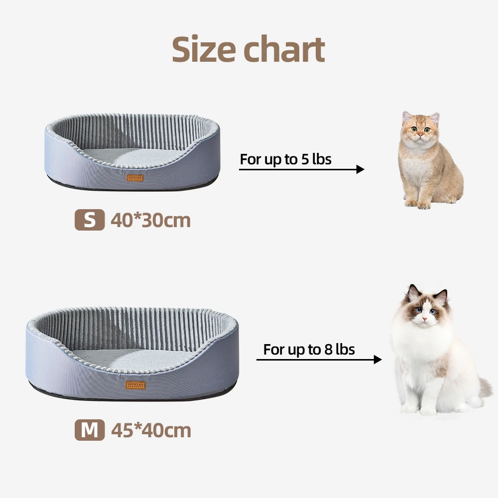 Cat Bed Double Sided Dog House High Fence Anti Slip Bottom Pet Cushion for Dogs Product Puppy Cat Sleeping Bed Cama Para Perros