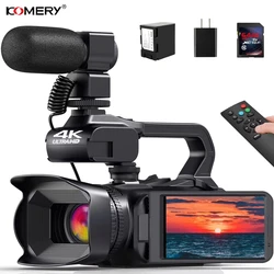 4K HD Video Cameras for Photography 64MP WiFi Livestream Webcam Camcorder 18X Digital Zoom Vlog Recording Camera for YouTube