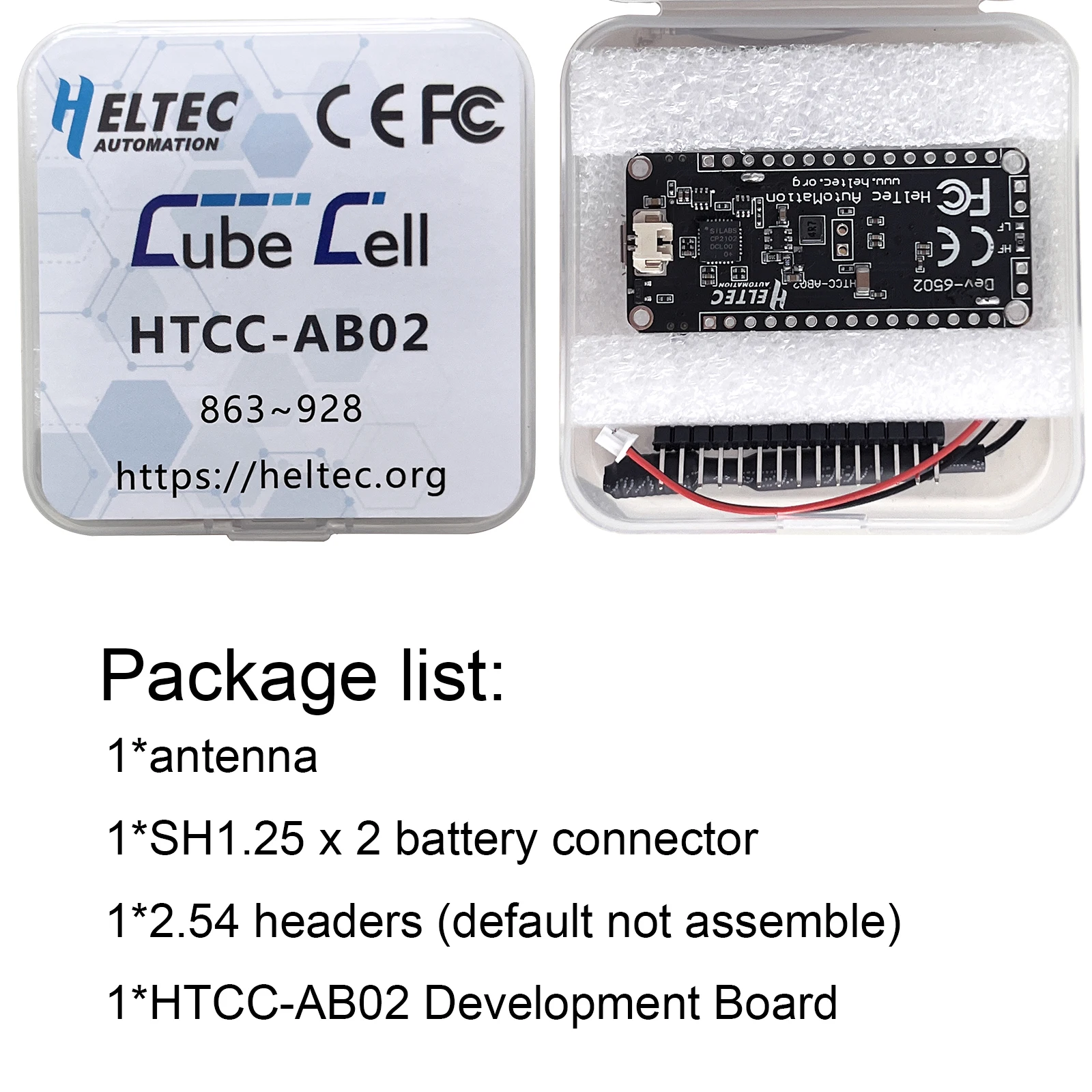 Heltec CubeCell Dev-Board Plus HTCC-AB02 Development Board 0.96 inch OLED Display ASR6502 SX1262 433/470/868/915 for Arduino