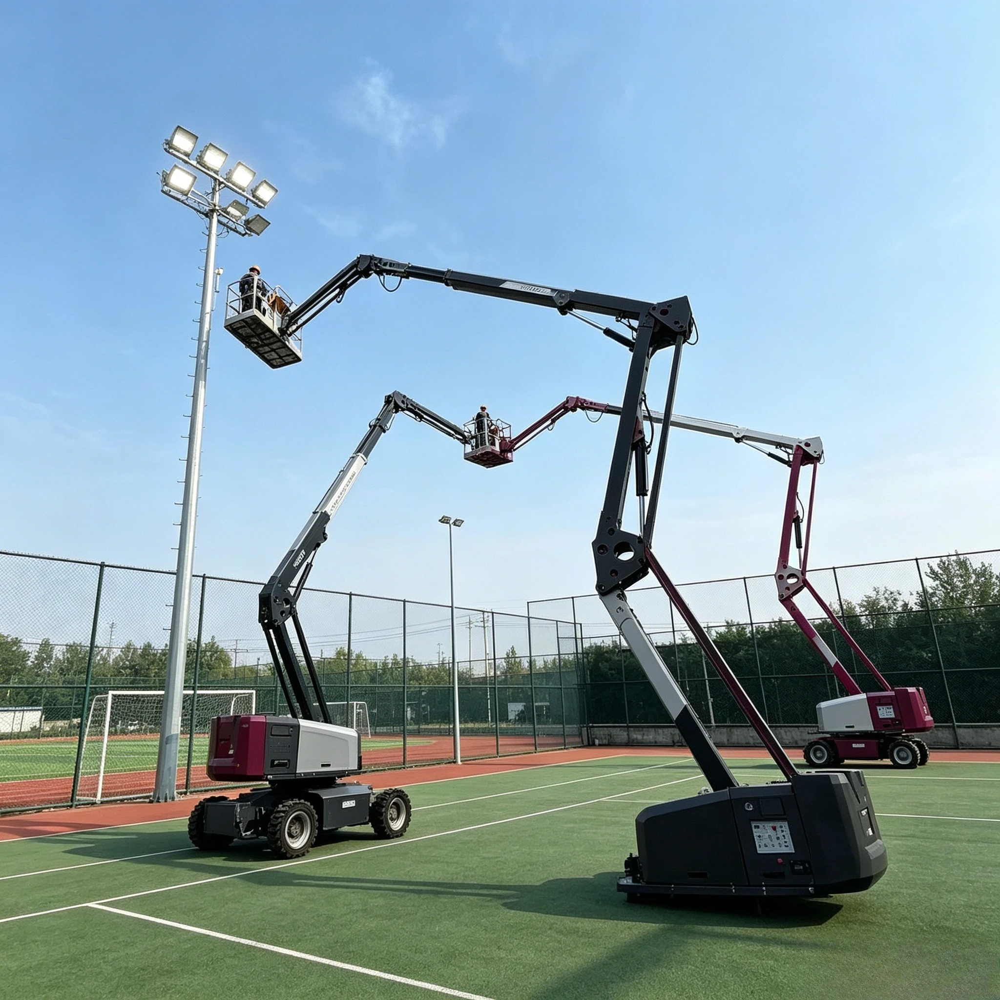 24m 230kg Self-Propelled Articulated & Telescopic Boom Lift, Aerial Work Platform Cherry Picker customized