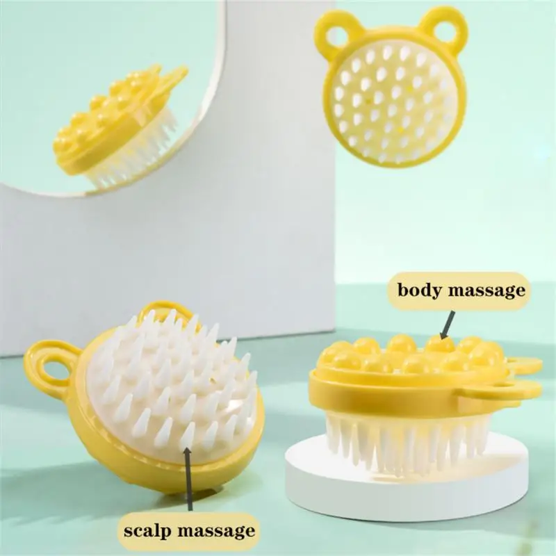 Massage Comb Round Scalp Massager Unfading Plastic Bathing Hair Scalp Comb Bathing Tool Head Skin Shampoo Brush Bathroom Product