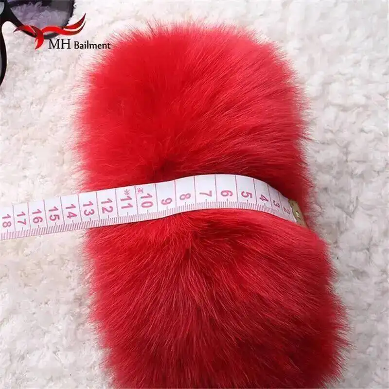 Polsini in pelliccia di volpe di alta qualità Vendita calda Scaldapolsi Polsino in vera pelliccia di volpe Scaldabraccia Bracciale da donna Polsino