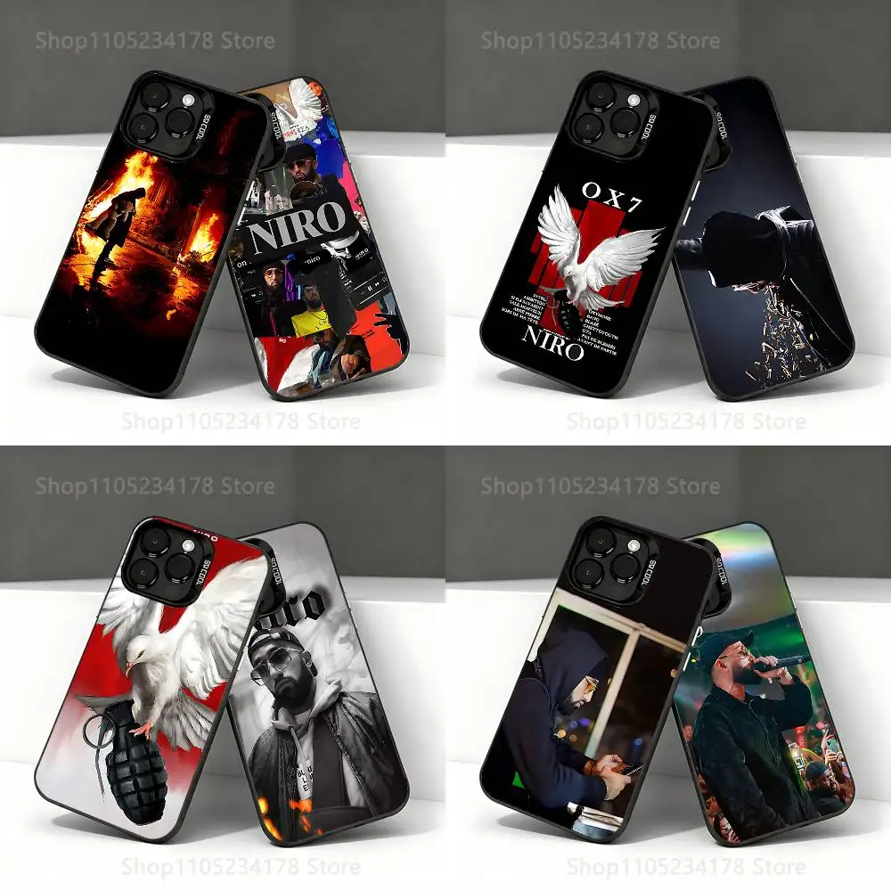 

N-NIRO SINGER OX7 Phone Case For iPhone 17,16,15,14,13,12,11,Pro,Max,Plus,E,Air,Mini Black IMD Cover