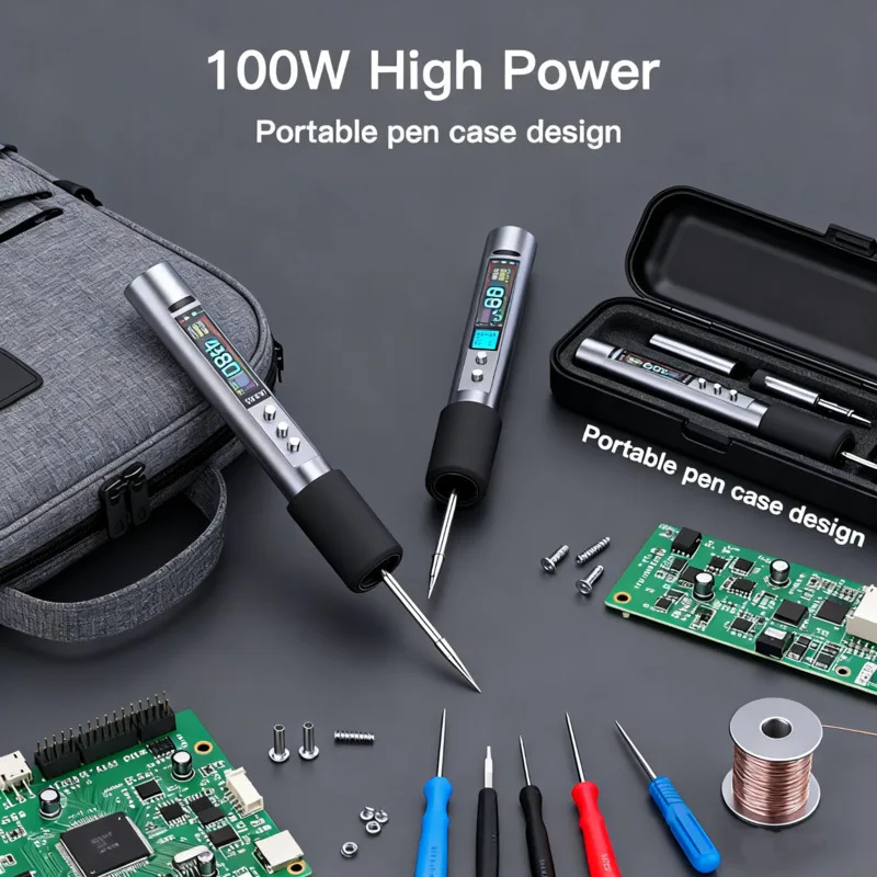 

100W C210 USB-C Soldering Iron Fast 2S Heating And Precise Temperature Control Of 50-500 C Used For Electronic Maintenance.