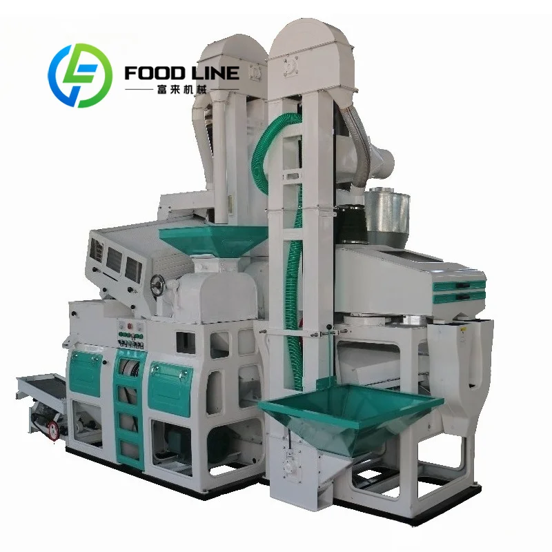 Automatic Integrated Rice Milling Machine Integrated Husking‑Separation‑Polishing‑Grading Reduce Manual Transfer For Commercial