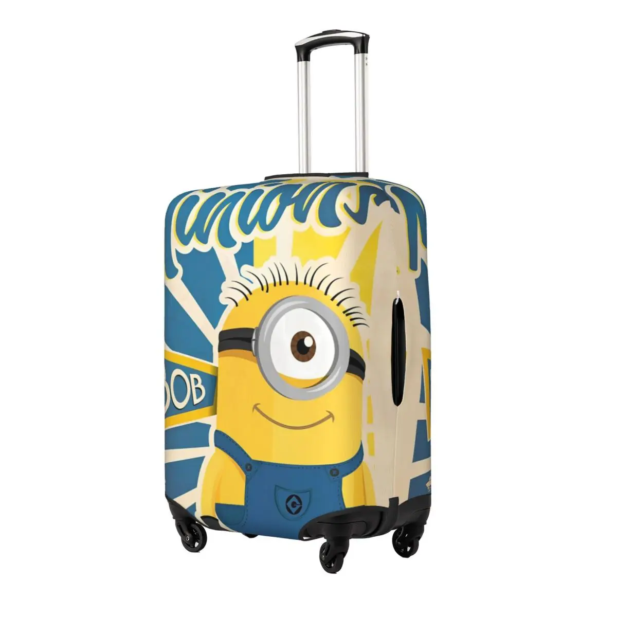 M-Minions Cute Cartoon Luggage Covers For Suitcases Travel Suitcase Cover Protector Fit 18-32 Inch Luggage