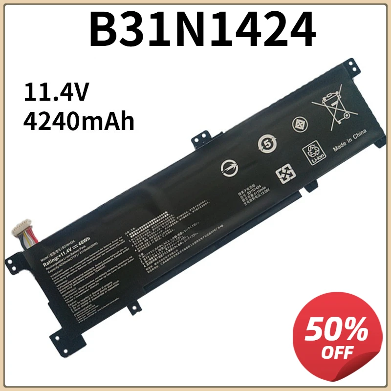 

B31N1424 Аккумулятор для ноутбука Asus K401L A401L K401LB K401LB5010 K401LB5200 K401LB5500 A400U K401U K401UB K401UQ 11,4 В 48 Втч