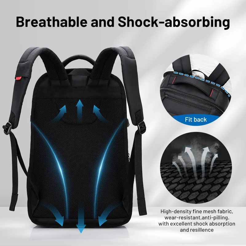 OIWAS Casual Business Laptop Backpack Men\'s Bagpack Multifunction Waterproof Large Capacity Portable Bag For Traveling Outdoor