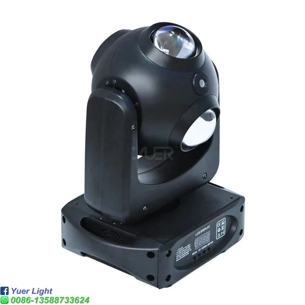 Imagem -04 - Led Mini Moving Head Ball Feixe de Laser Strobe Moving Heads Dmx Rotação Infinita Disco dj Party Iluminação 80w Pcs por Lote