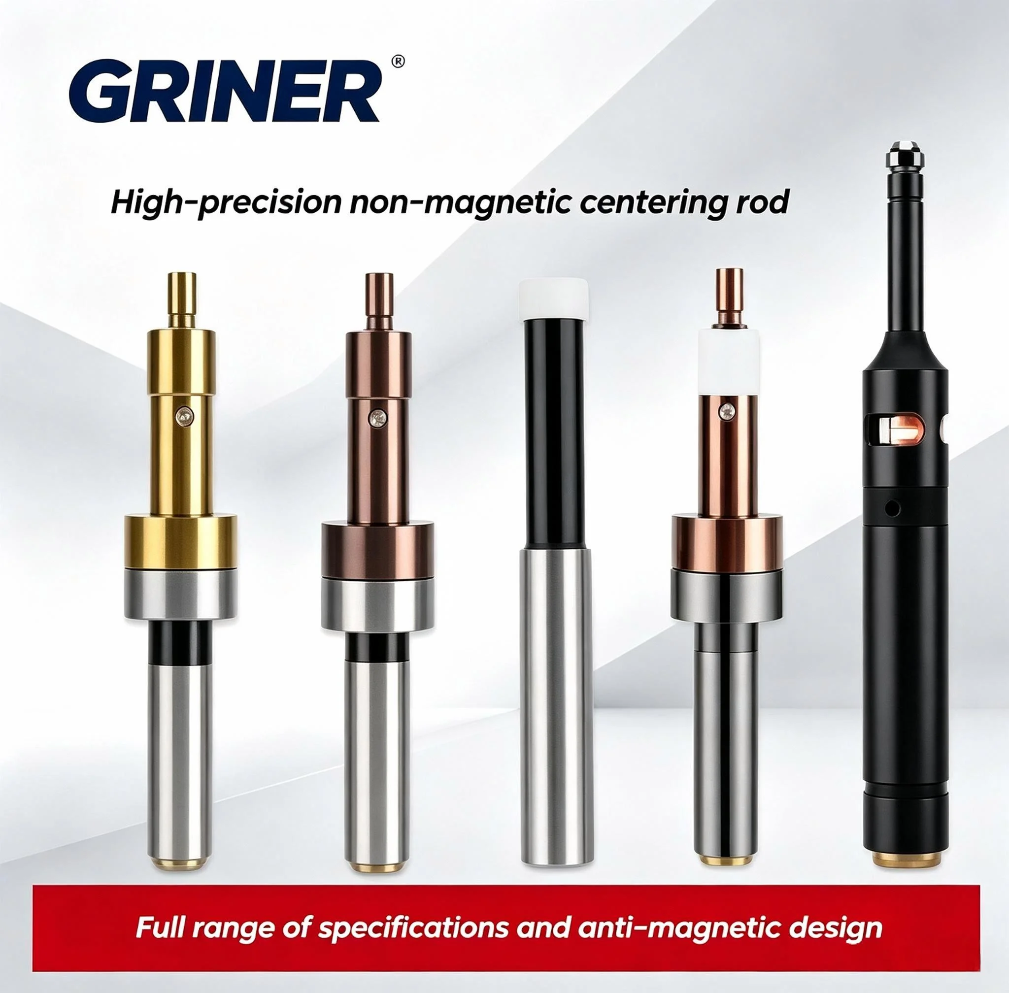 GRINER Non‑Magnetic Ceramic Edge Finder High Precision Photoelectric Centering Rod CNC Milling Machine Tool Setter