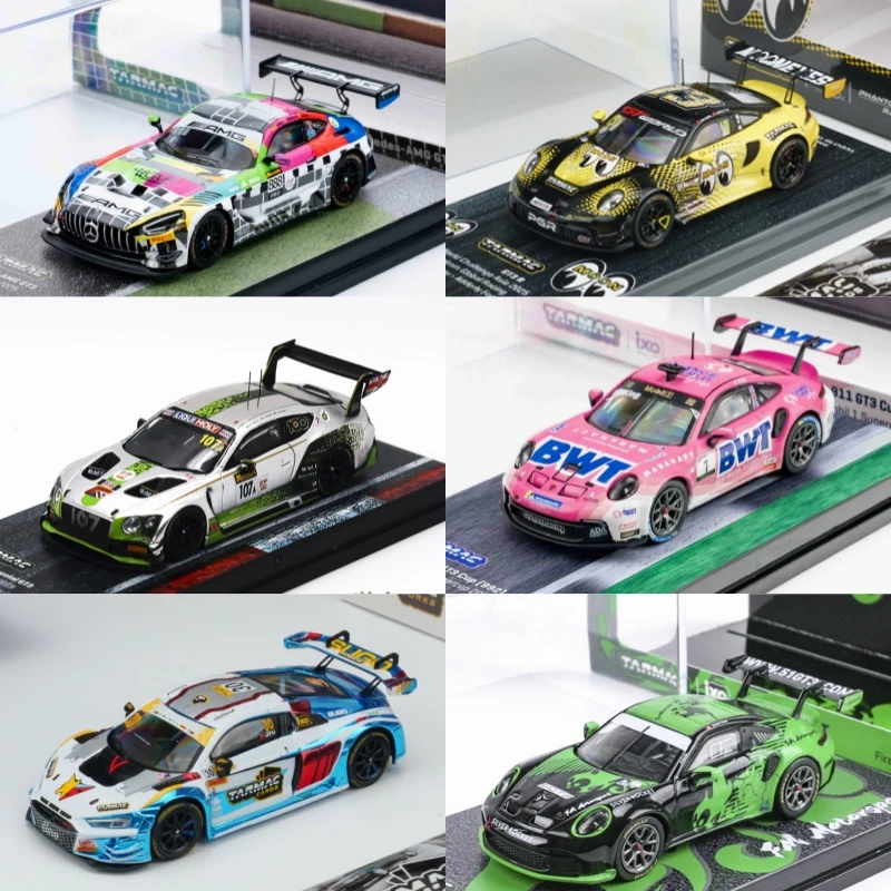 Tarmac Works 1:64 GT3 Racing Bathurst 12h 2025 911 GT3 Cup World Challenge Continental Racing  Diecast Model Car
