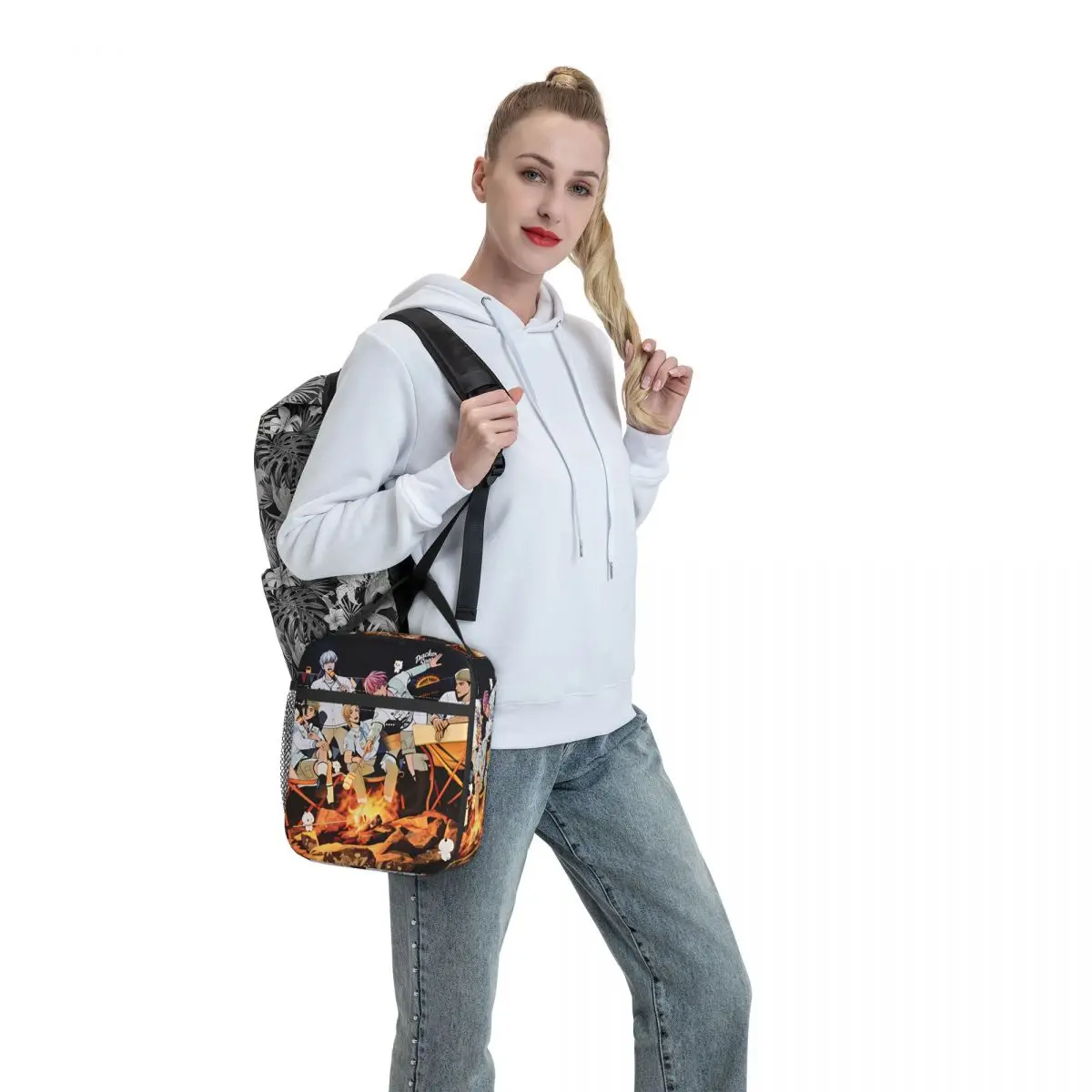 Kpop PLAVE Caligo Pt Lunch Bag Fun Lunch Box Outdoor Picnic Portable Thermal Lunch Bags For Child Waterproof Print Cooler Bag