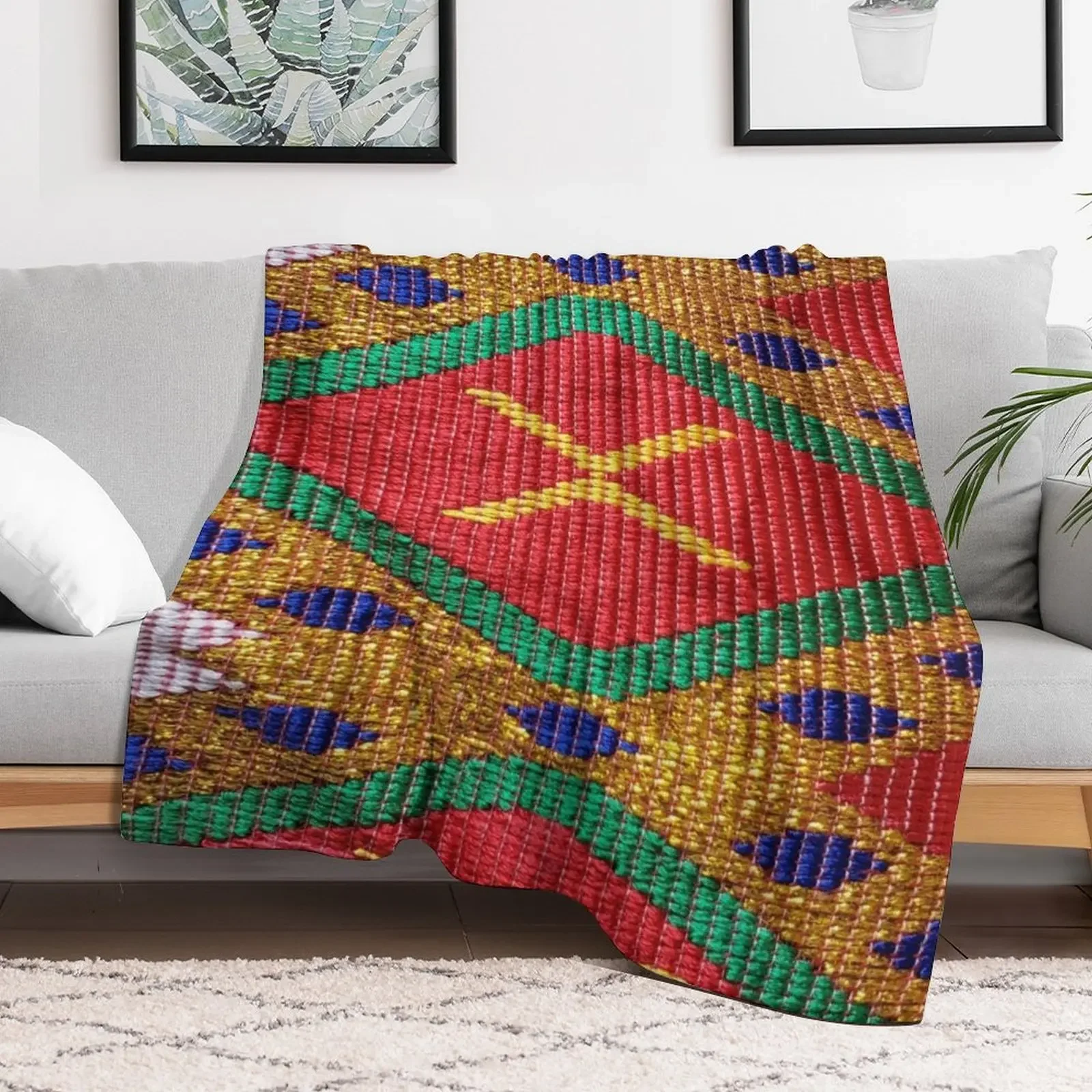 Ethiopian Hand Made Traditional Design.Beautiful,Unique and Different.Tilet Design Throw Blanket Custom Plush Blankets