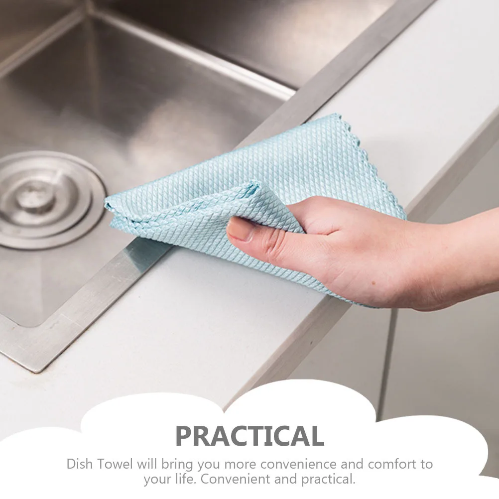 

20Pcs Kitchen Microfiber Dish Towels Supplie Water Absorbing Multipurpose Cloths Microfiber Rag