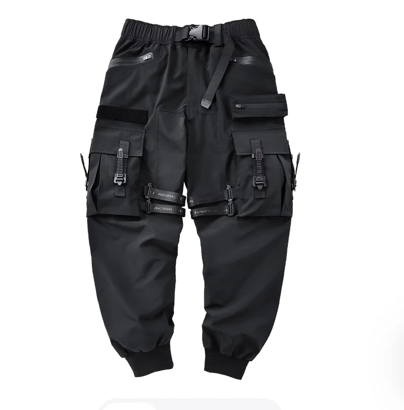 Spring and Autumn Loose Multi Pocket Work Pants Functional Style Casual Sports Pants