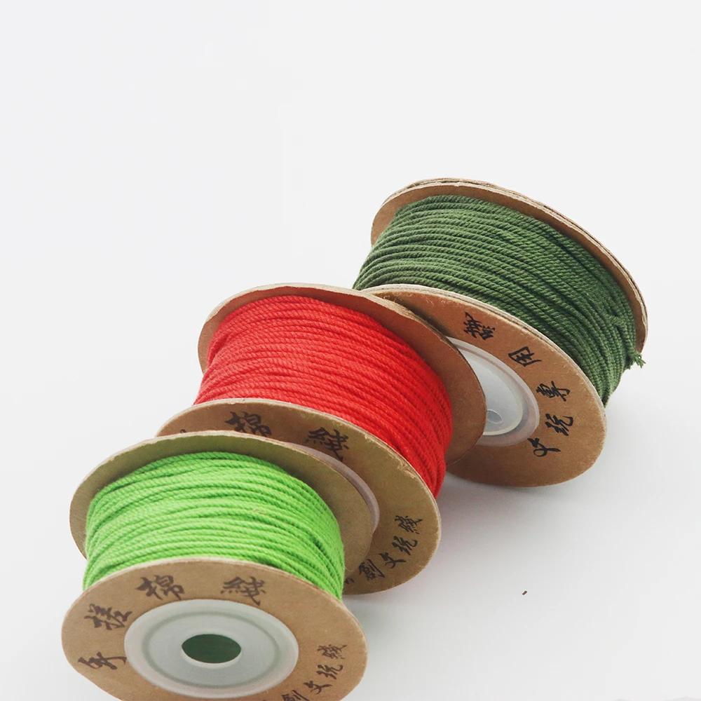 1MM/1.5MM Handmade Cotton Thread Tassel Thread DIY Colorful Bracelet Woven Tibetan Cotton Thread Jewelry  Accessories