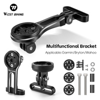 WEST BIKING Bike Bracket Front Light Holder Aluminum Alloy Extension Holder For Bicycle Computer Wahoo Bryton Garmin Bracket