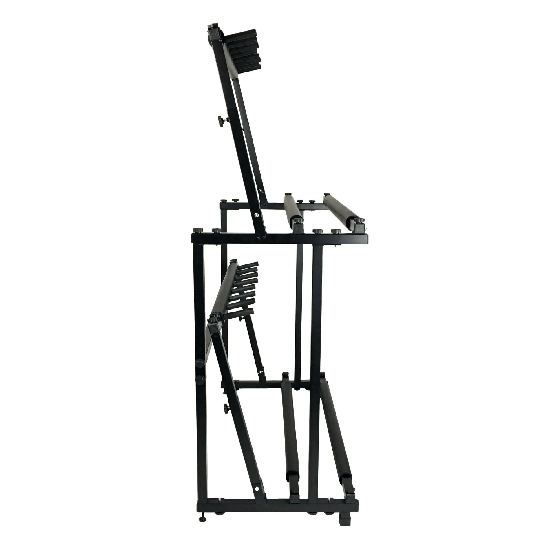 Excellent Double Layered 14 Head Ukulele Rack, 7 Piano Stands, Multiple Ukulele Stands, Double-layer Display Rack