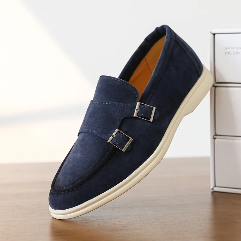 

Suede Leather Men's Designer Casual Shoes Business Slip-on Dress Shoe Handmade Formal Loafers Men Driving Shoes Men Moccasins