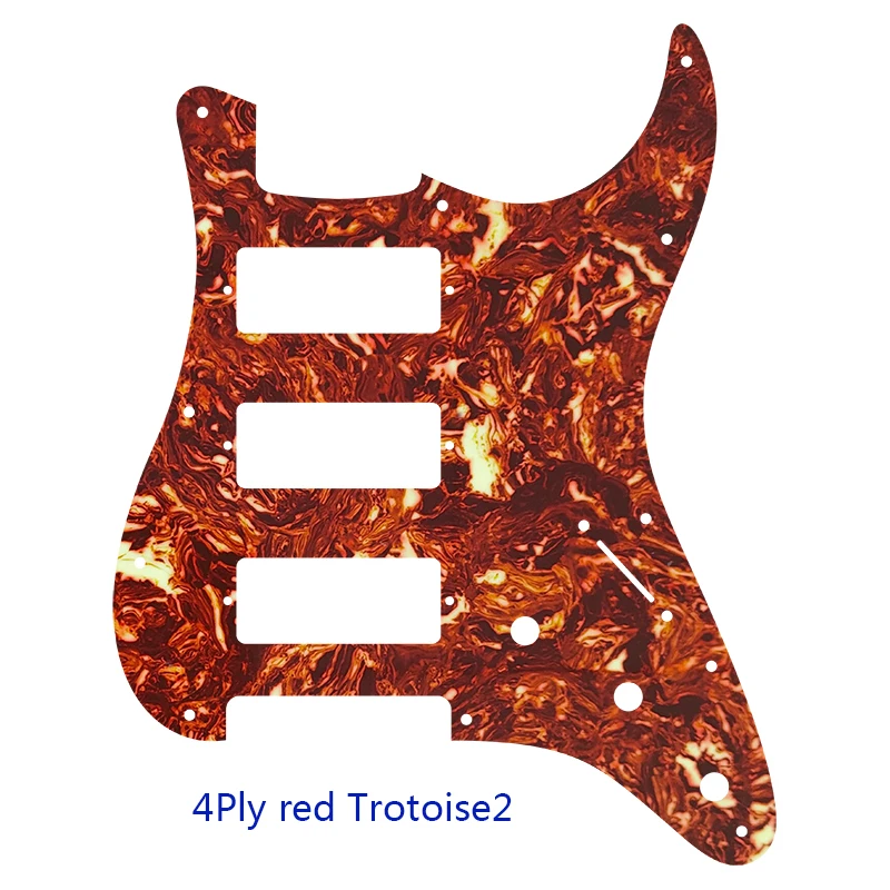 Pleroo Custom Guitar Parts - For US FD Strat HHH Mini Humbucker/Firebird Pickup Stratocaster Guitar Pickguard Scratch Plate