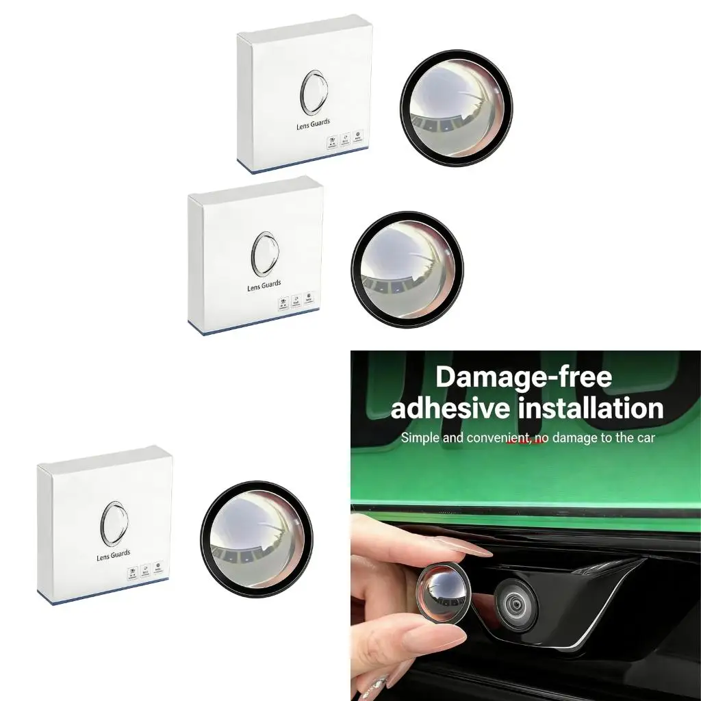  2/4/6pcs Automotive Camera Lens Cover Guard With Coating And Scratch Resistance For Long Lasting Use Easy Installation