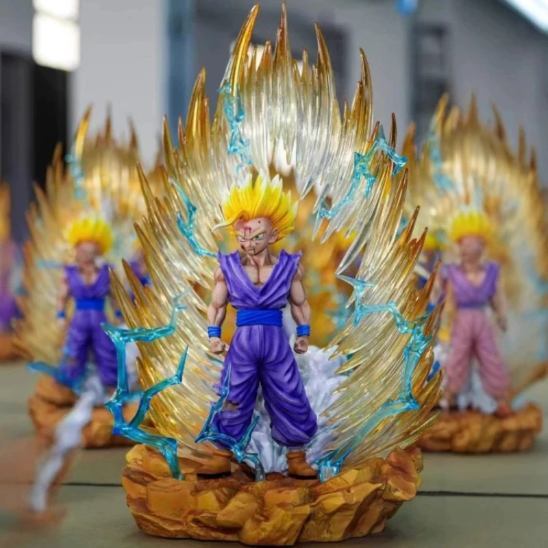 

Anime Dragon Ball Z Figurine Model JT Super Saiyan 2 Goku Gk Action Figure PVC 36cm Model Perimeter Office Desktop Festival Gift