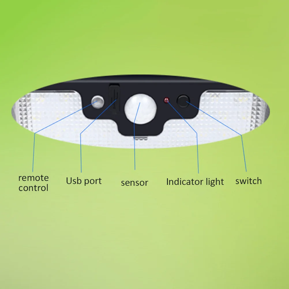 

55 Leds Solar Wall Light for Garden Corridor Building Aisles Waterproof Outdoor Lighting Solar Motion Sensor Light