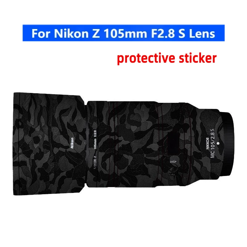 Protector de Lente para Cámara Nikon Z Macro 105mm F2.8 VR S, Anti-Rayones, Película Protectora, Funda Protectora para el Cuerpo, z105 2.8