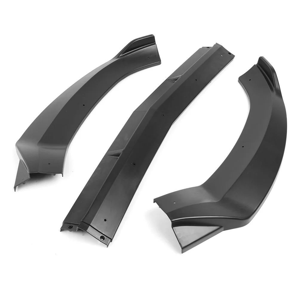 For Mercedes Benz C-Class W205 C180 C200 C220 C300 2015 2016 2017 2018 Car Front Bumper Lip Cover Trim Sport DP Style Matt Black