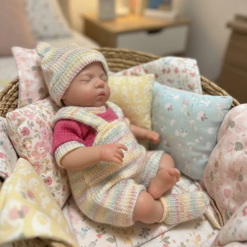 1PC/2 Styles 33CM Open Mouth Soft Silicone Reborn Bebe Girl Doll Luna bebe reborn de silicona Lifelike Newborn Baby Dolls