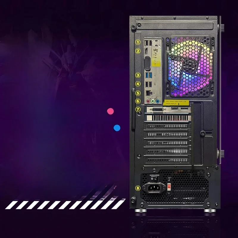 ゲーミングPC デスクトップ、GeForce RTX 2060 6G、AMD Ryzen 5 2600 最大3.9G、16G DDR4、512G SSD、600M WiFi、BT 5.0