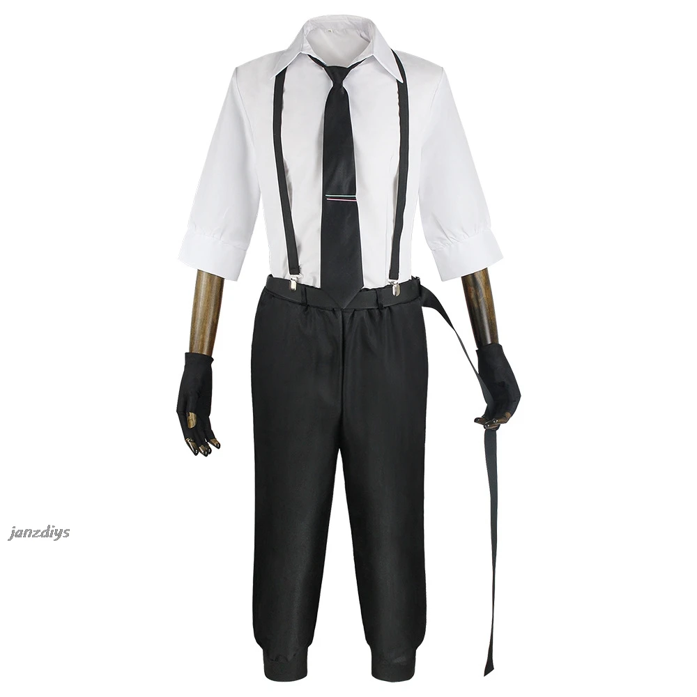 Nakajima Atsushi Cosplay Kostuum Shirt Broek Pruik Nakajima Atsushi Volledige Set Met Outfits Pruik Voor Comic Con