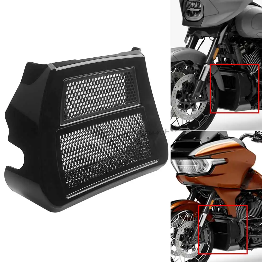 

For Harley Road Street Glide CVO FLHXSE FLTRXSE FLHX 2023-later Motorcycle Fairing Lower Radiator Chin Cover Front Spoilers