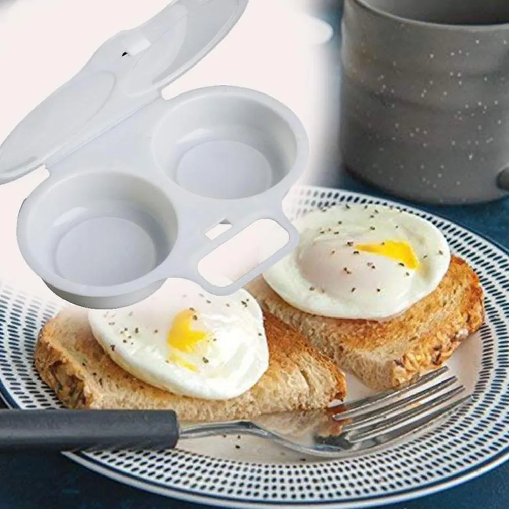 

Microwave Steamer Plastic Omelette Quick Steamed Kitchen Gadget Cooker for Hard Boiled Eggs Easy Clean Dishwasher Safe Compact