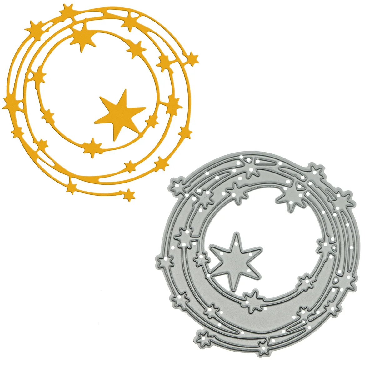 Star-moving Orbit Pattern Circle Metal Cutting Dies Scrapbooking Diy Embossing Decorating Paper Cutter Mold Art Card Craft Photo